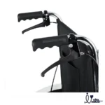 SILLA DE RUEDAS CON FRENOS STANDAR NEGRO LONA - Imagen 3