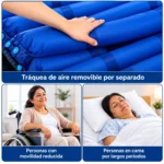 COLCHON ANTIESCARAS TUBULAR CON ORIFICIO DE BAÑO AZUL - Imagen 3