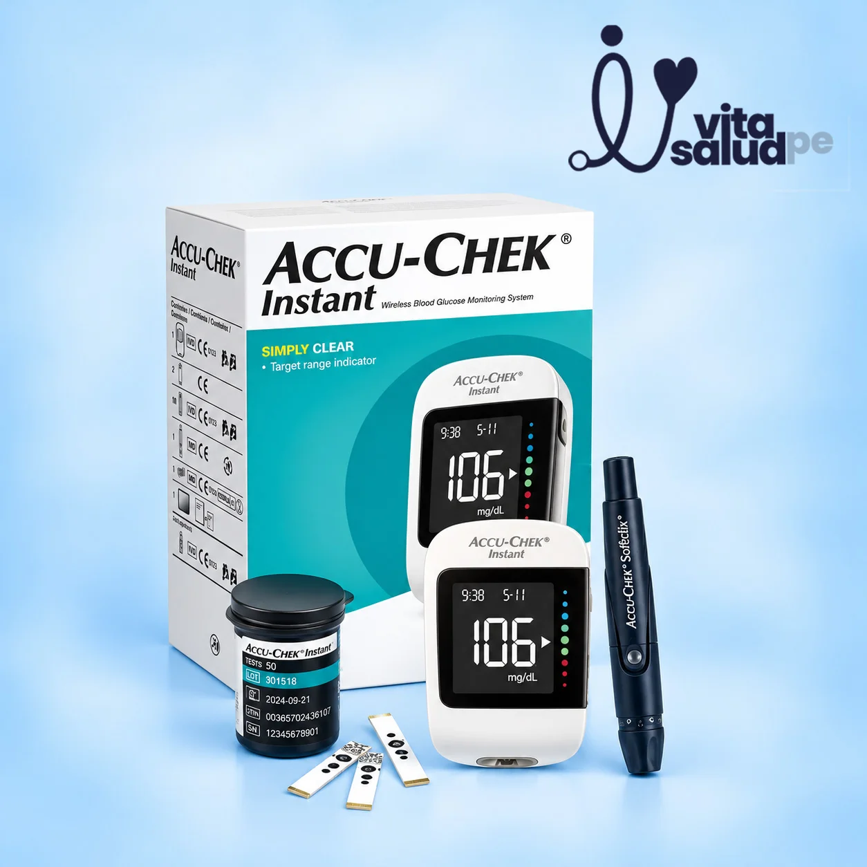 6c537b08-398b-4d36-a991-a2c29adadc84 GLUCÓMETRO ACUCHEK INSTAN - Imagen 1