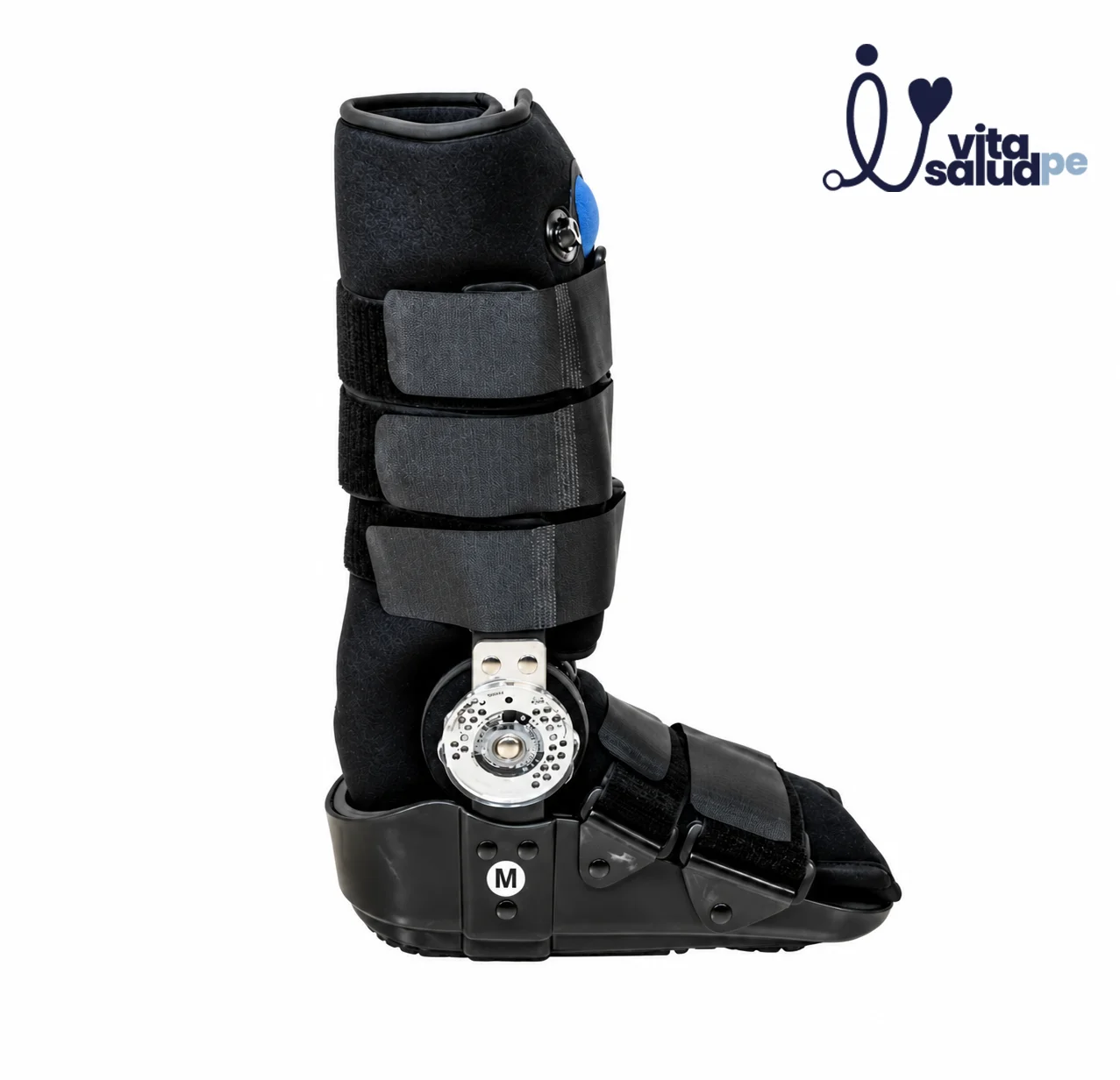 Bota ortopédica negra con talla MRELOJ BOTA WALKER NEUMATICA CON RELOJ TALLA M - Imagen 1