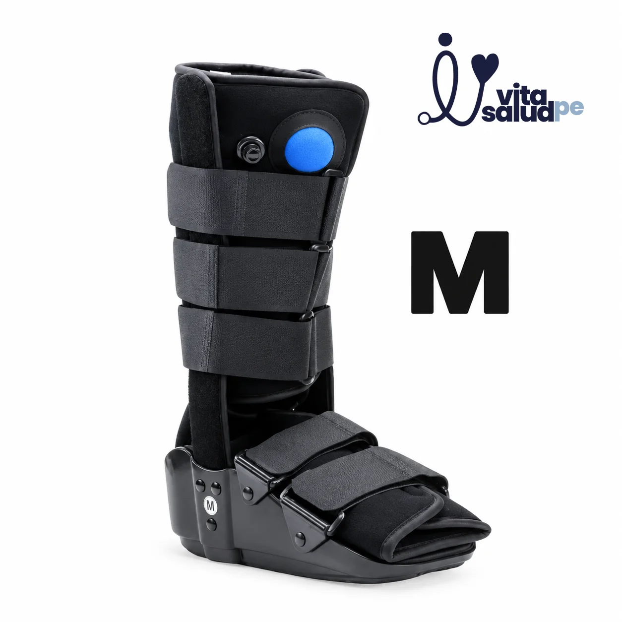 Bota ortopédica negra talla M BOTA WALKER NEUMATICA GRIS ALTA TALLA M - Imagen 1